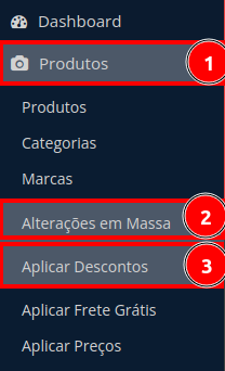 Como adicionar um desconto em massa?