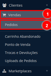 Atualização em massa do status de pedidos