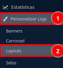 Configurações de Layouts