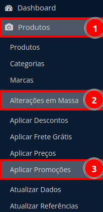 Como adicionar promoção em massa?