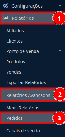 Relatórios Avançados - Escolha os campos do relatório