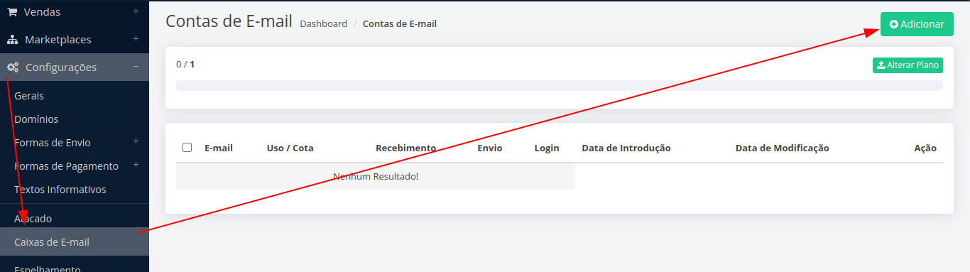 Configurar e-mail